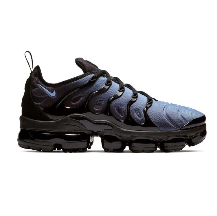 Nike Air VaporMax Plus – Black / Aluminum (Blue Gradient)