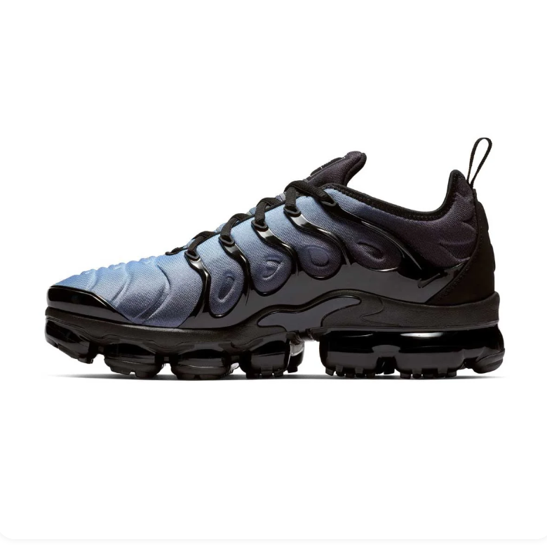 Nike Air VaporMax Plus – Black / Aluminum (Blue Gradient)