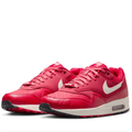 Nike Air Max 1 – University Red / Sail (Embossed Floral)