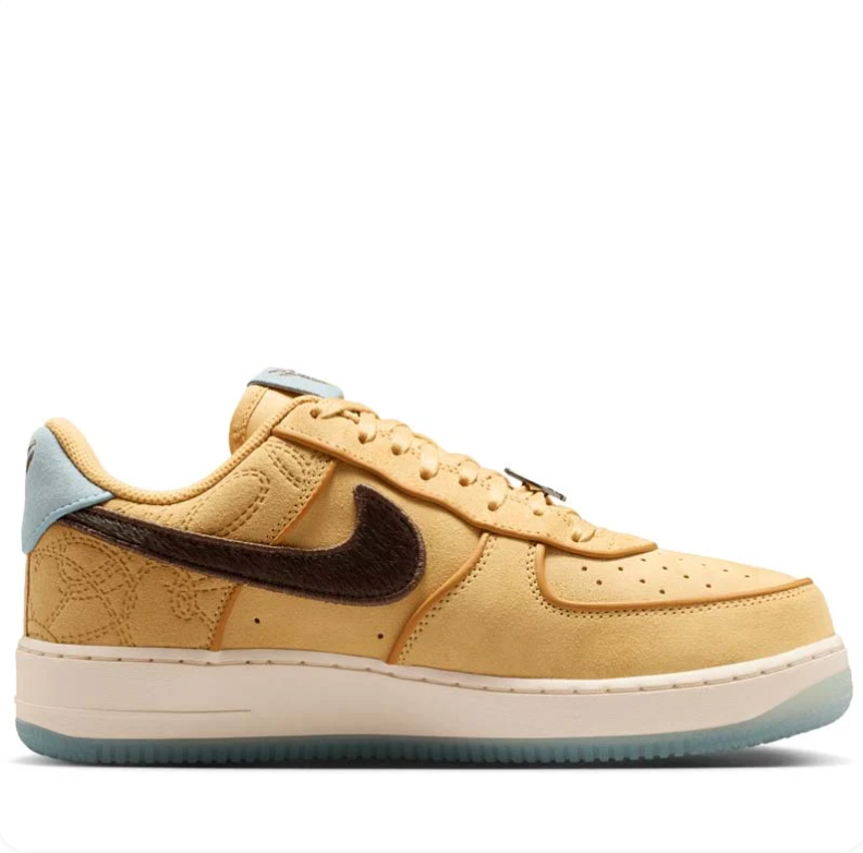 Nike Air Force 1 Low – Wheat / Flax / Dark Brown / Glacier Blue (Signature Edition)
