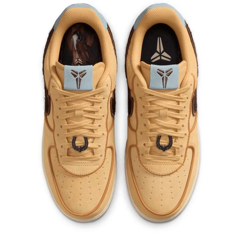 Nike Air Force 1 Low – Wheat / Flax / Dark Brown / Glacier Blue (Signature Edition)