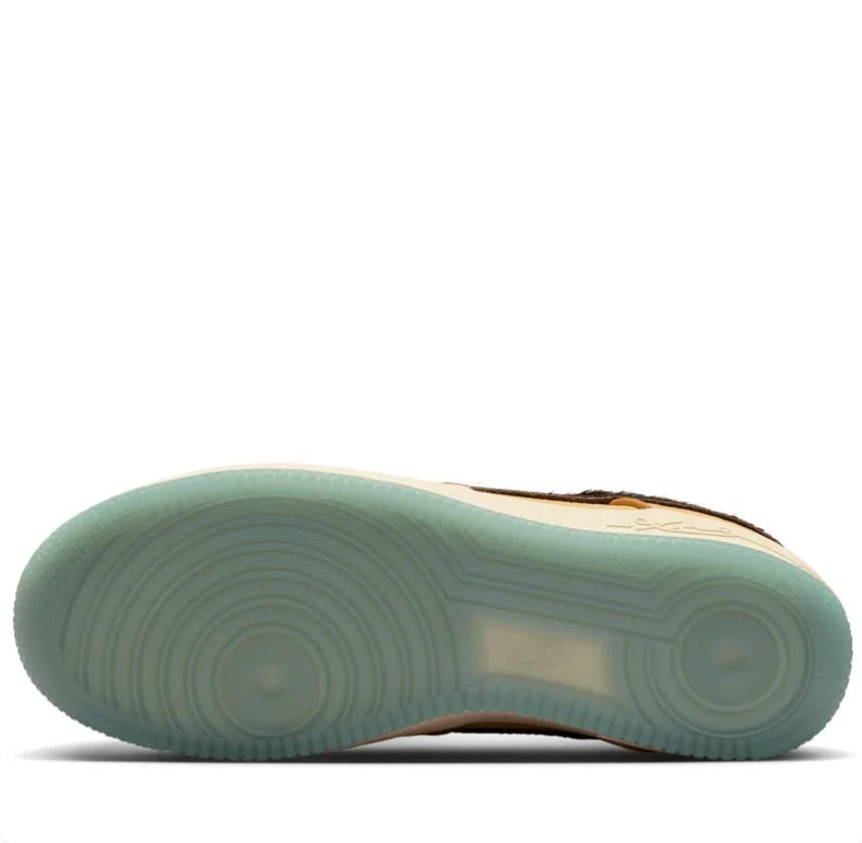 Nike Air Force 1 Low – Wheat / Flax / Dark Brown / Glacier Blue (Signature Edition)