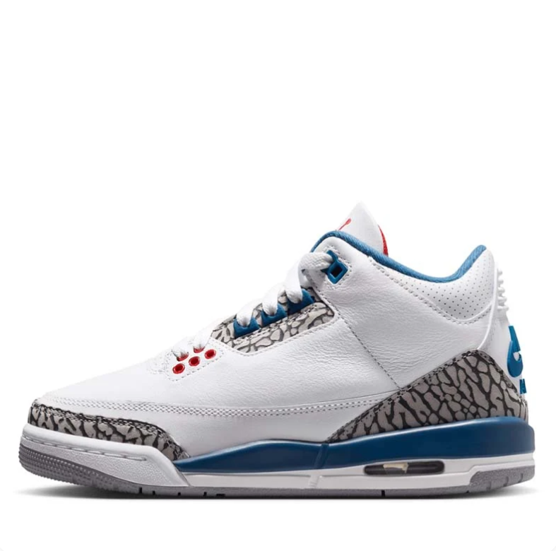 Air Jordan 3 Retro – White / True Blue / Cement Grey / Fire Red