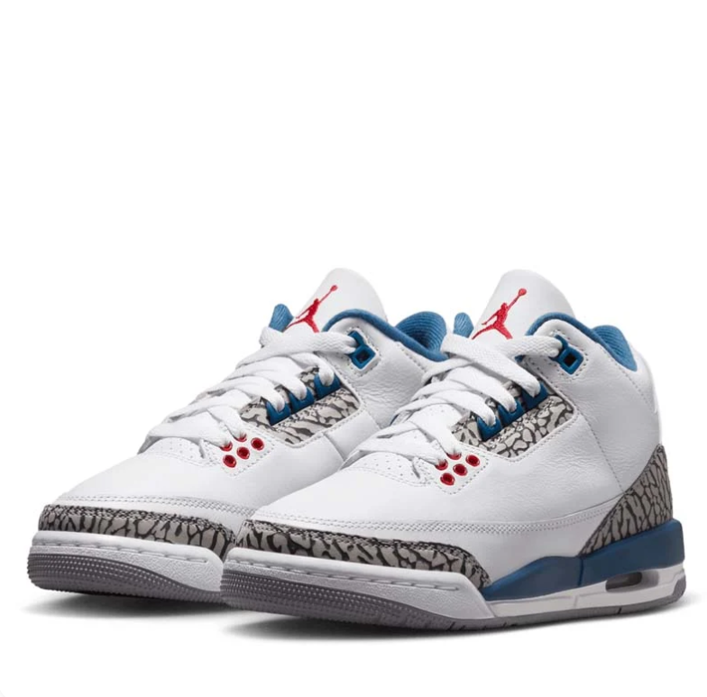 Air Jordan 3 Retro – White / True Blue / Cement Grey / Fire Red