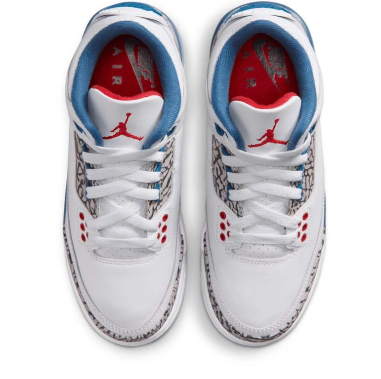 Air Jordan 3 Retro – White / True Blue / Cement Grey / Fire Red