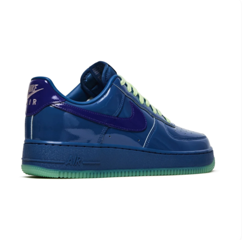 Nike Air Force 1 '07 LV8 – Deep Royal Blue / Indigo / Volt (Patent Leather)