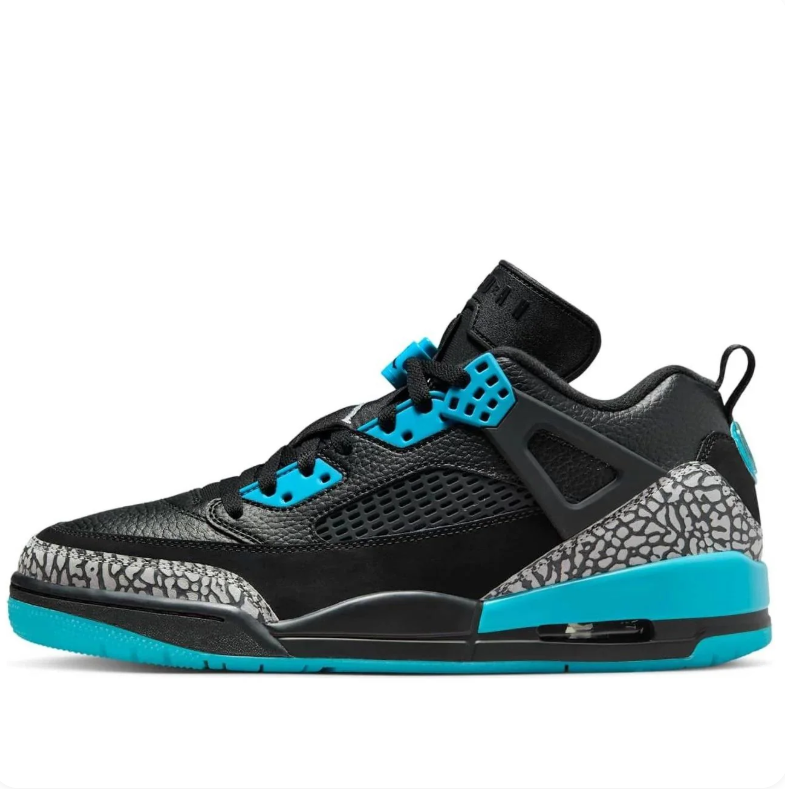 Jordan Spizike Low – Black / Teal / Cement Grey
