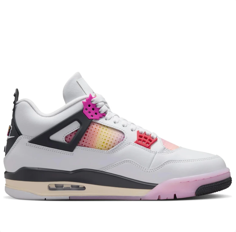 Air Jordan 4 Retro – White / Fuchsia / Pink Foam / Crimson