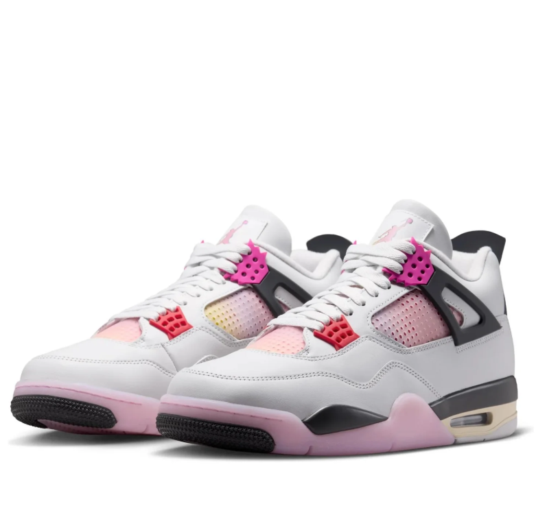 Air Jordan 4 Retro – White / Fuchsia / Pink Foam / Crimson