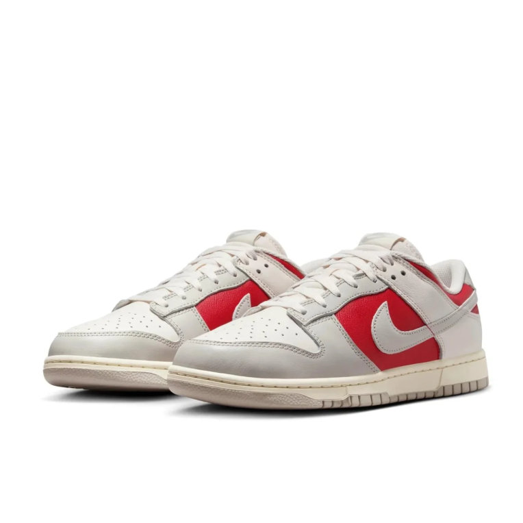Nike Dunk Low – Sail / Light Bone / Varsity Red