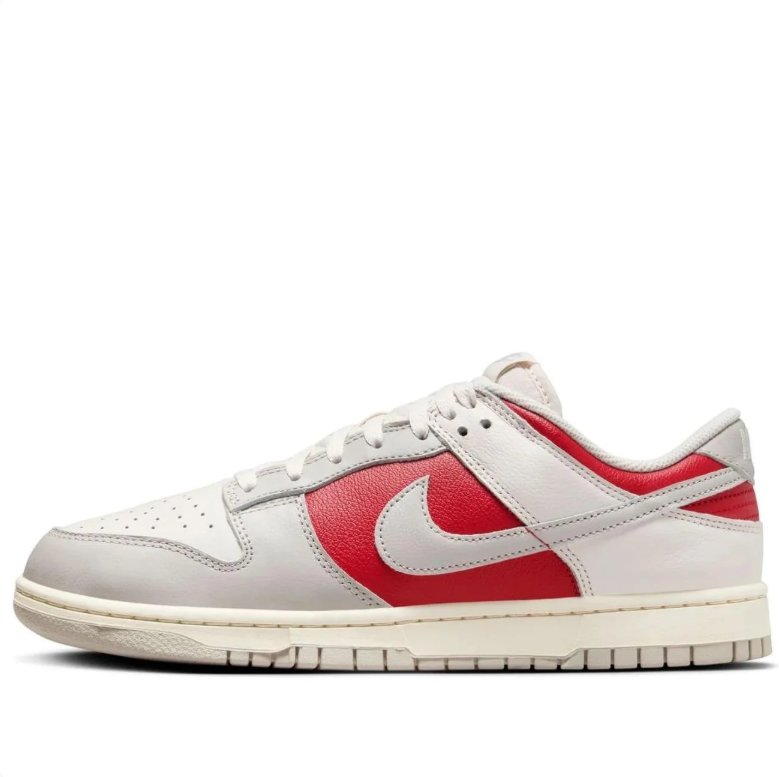 Nike Dunk Low – Sail / Light Bone / Varsity Red