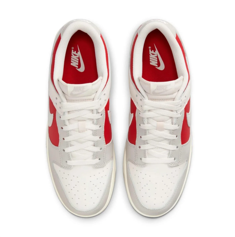 Nike Dunk Low – Sail / Light Bone / Varsity Red
