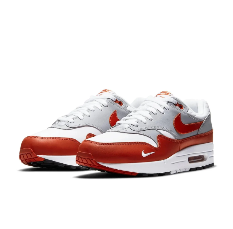 Nike Air Max 1 – White / Martian Sunrise / Wolf Grey (OG Colorway)