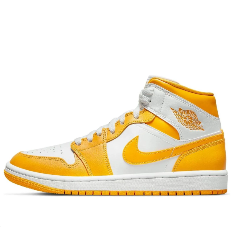 Air Jordan 1 Mid – White / Taxi Yellow / Sail