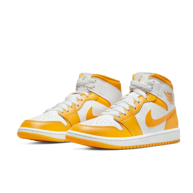Air Jordan 1 Mid – White / Taxi Yellow / Sail