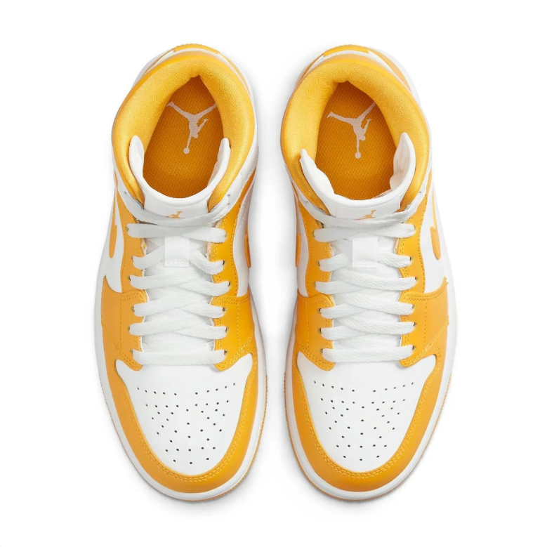 Air Jordan 1 Mid – White / Taxi Yellow / Sail