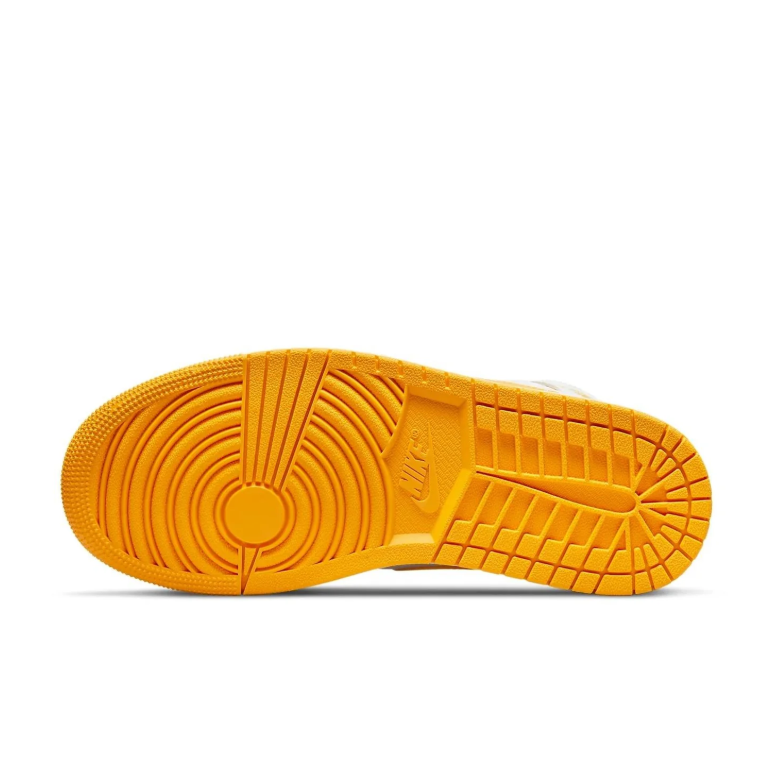 Air Jordan 1 Mid – White / Taxi Yellow / Sail