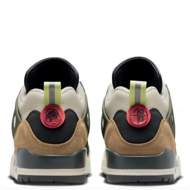 Jordan Spizike Low – Dark Grey / Smoke Grey / Coral / Olive Aura