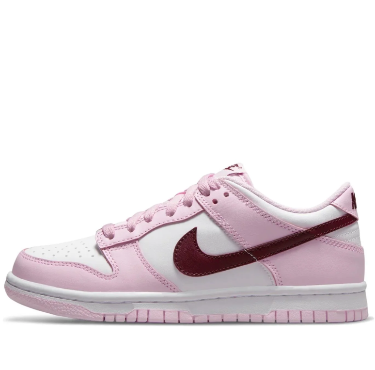 Nike Dunk Low – Pink Foam / White / Dark Beetroot (Valentine’s Day Edition)