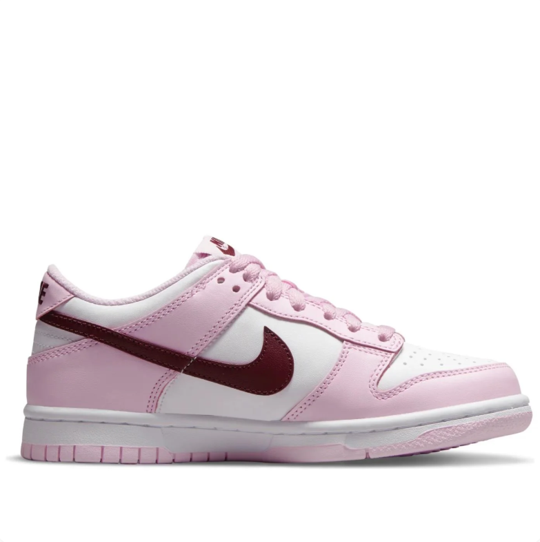 Nike Dunk Low – Pink Foam / White / Dark Beetroot (Valentine’s Day Edition)