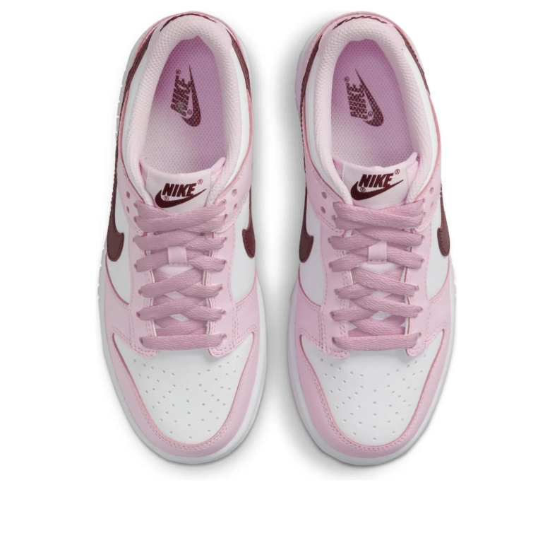 Nike Dunk Low – Pink Foam / White / Dark Beetroot (Valentine’s Day Edition)