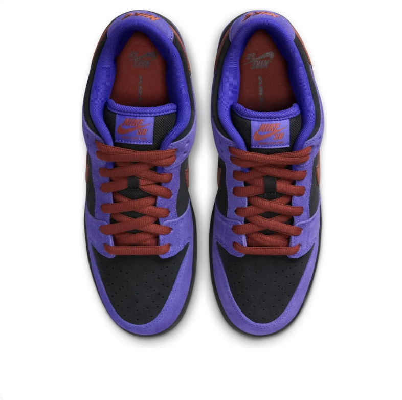 Nike SB Dunk Low Pro – Purple Ink / Black / Gum Light Brown / Rugged Orange