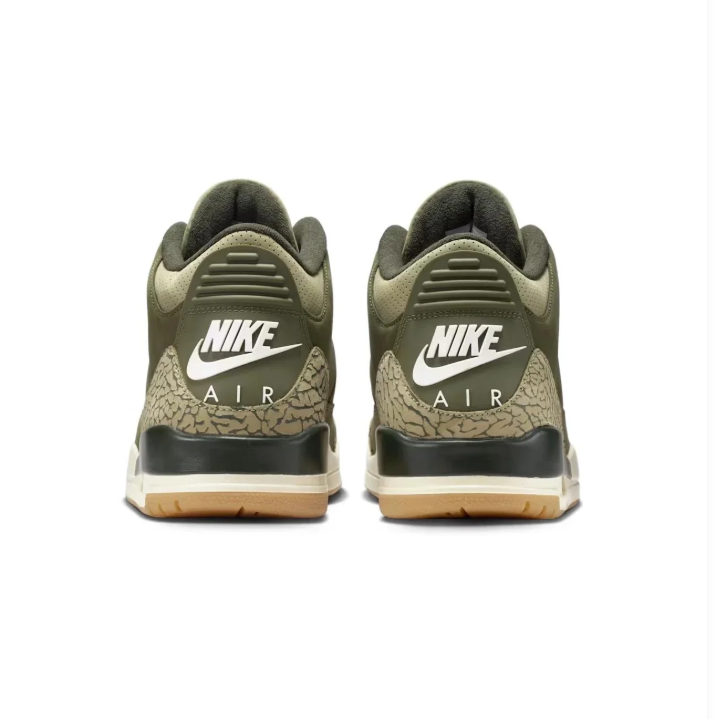 Air Jordan 3 Retro – Medium Olive / Sail / Gum Light Brown