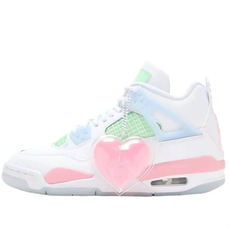 Air Jordan 4 Retro – White / Pink / Mint Green (Valentine’s Day Edition)
