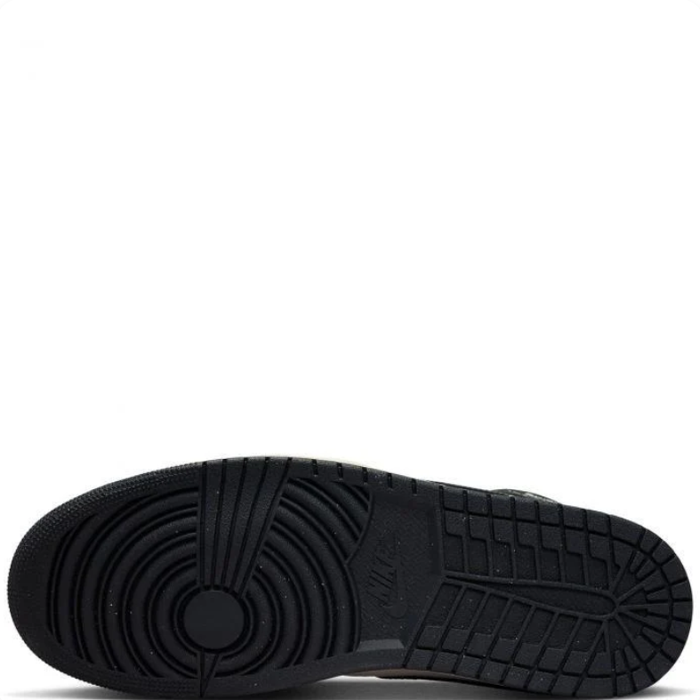 Air Jordan 1 Mid – Black / Medium Olive / Sand