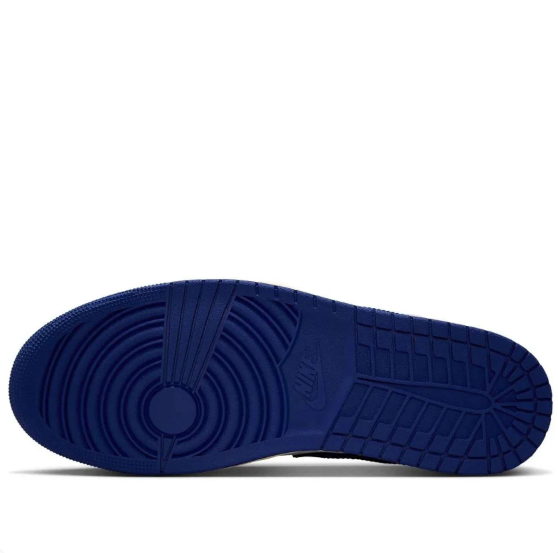 Air Jordan 1 Mid – White / Deep Royal Blue / University Red