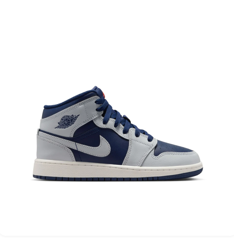 Air Jordan 1 Mid – Wolf Grey / Midnight Navy
