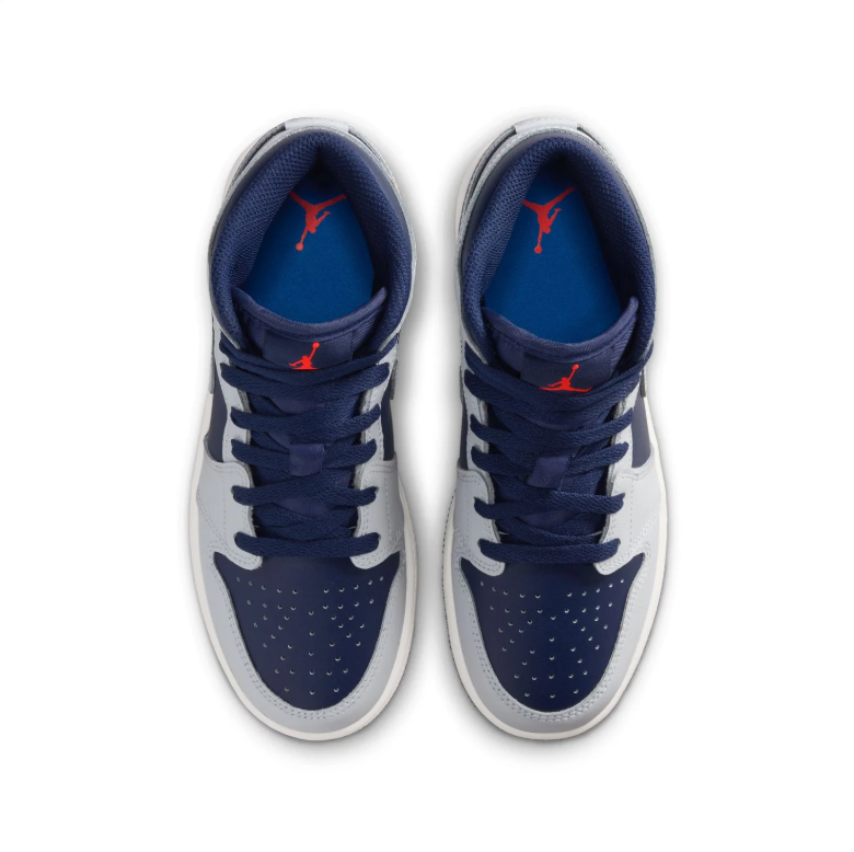 Air Jordan 1 Mid – Wolf Grey / Midnight Navy