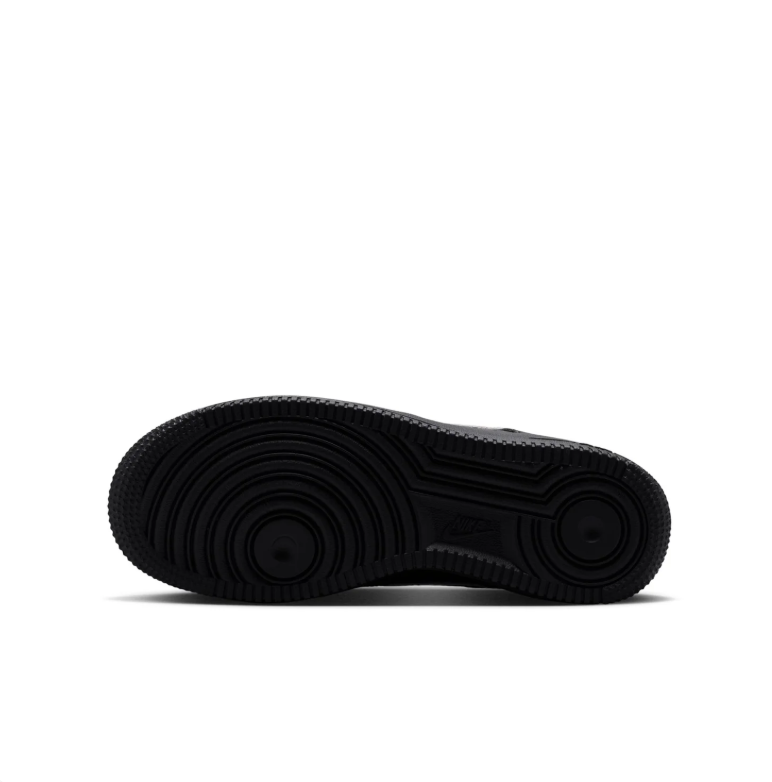 Nike Air Force 1 Low – Black / Leopard Print Swoosh