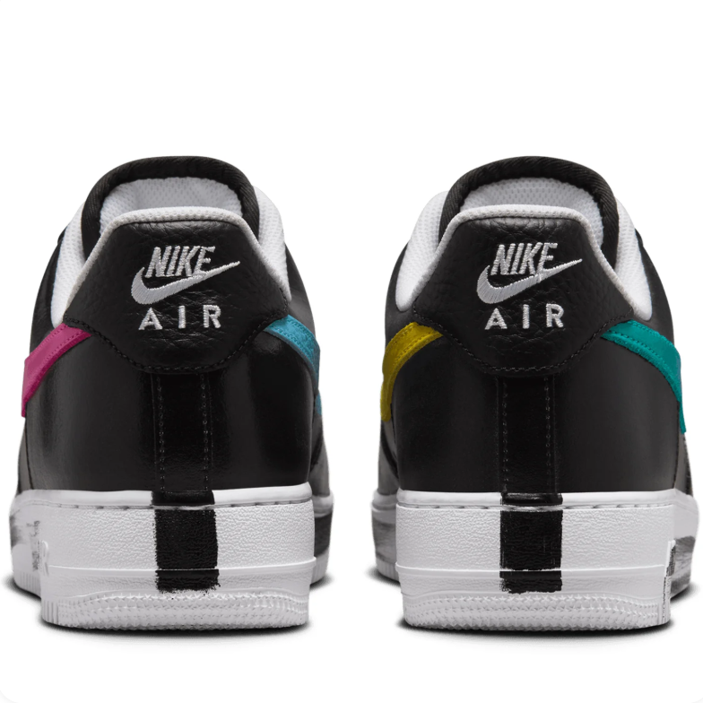 Nike Air Force 1 Low '07 – Black / Pink / Yellow Swoosh (Daisy Edition)